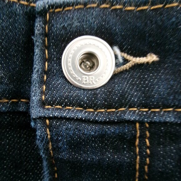 Like New Banana Republic Dark Wash Denim Jean Pencil Skirt 6 Above Knee Pockets - Picture 8 of 8